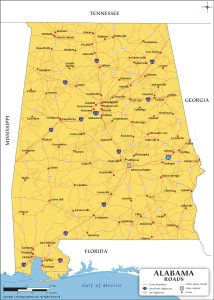 Alabama city map, VA LOANS XPRESS™ city locations