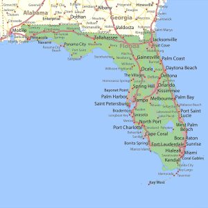 Florida city map, VA LOANS XPRESS™ city locations